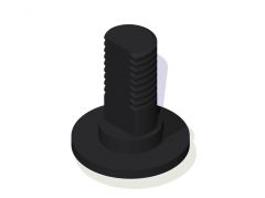 D-Bolt c/w Nyloc Nut - Blade Mounting [411-322-100]